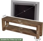 70 9-inch Solid Wood Tv Stand  Farmhouse Tv Console For 65 70 80 85-inch Tvs