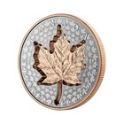 2022 Canada  20 Super Incuse 1oz  Rose Gold Plated Silver Maple Leaf