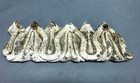 1 Antique Vtg Cast Iron Eave Cornice Trim Ornate Crest Feather   Dart 1591-26b
