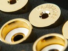 Kgubrass Trumpet Trim Kit Heavy Bach Stradivarius 24k Gold Plated lapis Lazuli