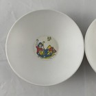 Disney Winnie The Pooh 1964 Two Melamine Bowls Christopher Robin Umbrella Vtg