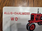 Vintage Raised Image Tractor Magnet - Orange - Alice Chalmers W D - 12  X 6 
