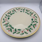 Lenox Dimension Holiday Dinner Plate Gold Trim 10 75 In Usa   Set Of 4