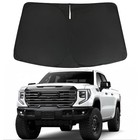  Windshield Sunshade - Compatible Black-fits 2019-up Sierra 1500 210t Material 