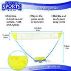 Swing Sports Outdoor Badminton Set - 5ft Standing Net With Birdies And Rackets