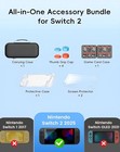 Nintendo Switch 2 Accessories Bundle All-in-one Kit With Carrying Case  Black