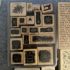 Rubber Stamp Lot Of 75 Mixed Vintage Holiday floral animal 