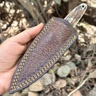 Universal 8   Fixed Blade Knife Sheath - Pure Cow Leather - Custom Engraved