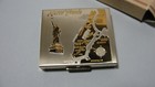Vintage 1958 New York Souvenir Gold Tone Compact Mirror - Unused