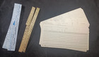10 Vintage Ibm Punch Cards   2 Types Rare Punched Paper Tape  read Description 