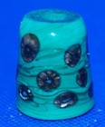 Giuliano Donaggio Opaque Murano Glass Thimble  Venice Italy