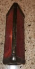 Vintage Leaded Painted Red Stained Or Slag Glass Kaleidoscope