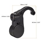 Driving Doze Reminder Anti Sleep Alarm 80db J Shaped With Vibration Black