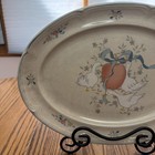 Vintage Marmalade Geese Ribbon Floral Oval Platter International China