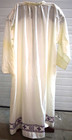 Used White Alb  W  Purple Embroidery By Abbey Brand  Size M  cu1202  Vestment Co