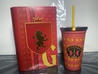 Harry Potter 20th Anniversary Gryffindor Book Popcorn Tin Bucket   Cup Hogwarts