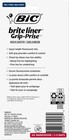 Bic Brite Liner Grip Highlighter  Chisel Tip  Assorted Colors  5-count