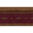 Napoleonic Bee Wallpaper Border  Burgundy Gold Brown Victorian 15ft Roll Decor