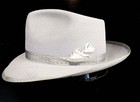 1950s Vintage 6-7 8 Penney s Marathon Gray Teardrop Crown Fur Felt Fedora Hat