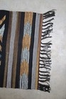 Small Vintage Native American Southwestern Rug Gold black