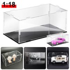 6pcs Display Case Storage Organizer Box With Base For 1 18 Diecast Model Cars