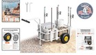 All-terrain Fishing Cart With 200 Lbs Load Capacity   7 Fishing Rod Holders