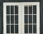 Vintage Twelve Lite Wood French Double Doors 64 875 X 94 75 In 
