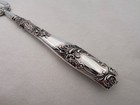 Antique French Sterling Silver Beautiful Condiment Fork Aq-5