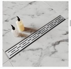 Shower Drain Stainless Steel For Bathroom  Brushed Nickel Linear Shower         