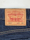 Levis 511 Mens Skinny Fit Jeans W31 L30 Dark Wash Cotton New