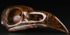 5 0   Tiger Iron Eye Carved Crystal Raven Skull  Realistic  Crystal Healing