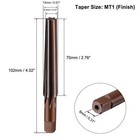 Mt1 Morse Taper Reamer Cutter For Processing 6 Flute Straight Shank H8 Steel