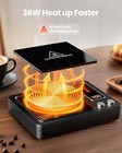 Coffee Mug Warmer  36w Fast Heating  5 Temp Settings  0 5-9h Timer  For Water Mi