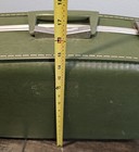 Vtg Hard Case Olive Green Luggage Small Suitcase 20  X 15  mh gt