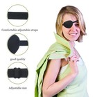 Hanlsee 2 Pcs Black Eye Patches For Adults Kids eye Patch Left Or