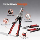 10 Inch Aviation Tin Snips  Straight Cut Shears For Sheet Metal  Aluminum  Gu   