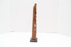 Atq Northwest Coast Native American Hand Carved Wood Totem Pole 13 25  Vintage-