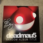 Deadmau5 Random Album Title Red Vinyl Lp Record Amoeba  Autographed   Signed