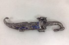 Fantasy Dragon Dagger Knife Sword Steel Blade With Inlay