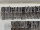 Antique Printing Press Type-set Letter-press Metal Alphabet   Art Deco Dual Set