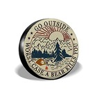 Go Outside Worst Case A Bear Kill You Spare Tire Cover Weatherproof Wheel 14 