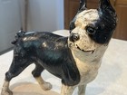 Large Heavy Cast Iron Bulldog Terrier Door Stop  Antique  10   by 10   