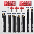 Indexable Lathe Turning Tools 21pcs Kit 5 8   16mm Shank 7pcs Metal Lathe Tool