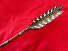 Early Handmade Native American Indian Wooden Arrow With Hand Struck Stone Tip