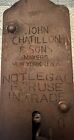 Antique John Chatillon   Sons Makers Ny Usa  8    Brass Hanging Scale Not Accurate
