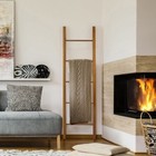Solid American Cherry Decorative Ladder Multi Rung Towel   Garment Storage New