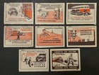 Travelstamps  1958 Russia Matchbox Labels - Road Safety - Lot Of 8 