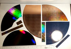 Sliced Piece Lot Of Silicon Semiconductor Wafers With   Without Die Designs  801