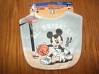New Nba San Antonio Spurs Logo Lil Dribbler Disney Mickey Mouse Baby Bib Gray