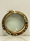 Ship Salvaged Original Vintage Old Nautical Brass Porthole Window With Two Keys